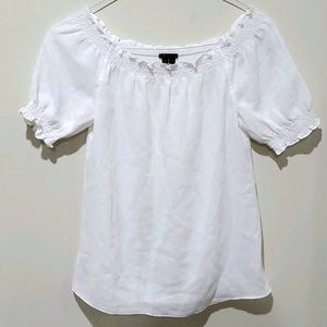 ❤THEORY LIGHTWEIGHT PEASANT TOP/SHIRT/BLOUSE, S